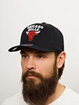 Бейсболка MITCHELL NESS арт. HHSSINTL1265-CBUBLCK Chicago Bulls NBA (черный)